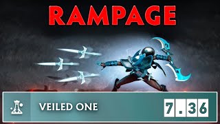 Phantom Assassin Undispellable Blur New 736 Patch 29Kills Rampage🔥 [upl. by Aisitel133]