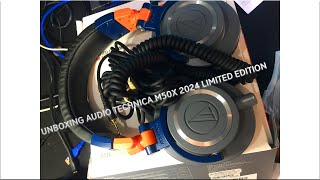 UNBOXING AudioTechnica Limited Edition ATHM50x LAB Professional Monitor Headphones 2024 [upl. by Anigue383]