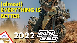 The new 2022 Kawasaki KLR650 is the best KLR ever Heres why detailed changes [upl. by Anelle]