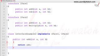 Multiple Inheritance by using Interface  Learn JAVA with practical examples  Vineet Agarwal [upl. by Oilut]