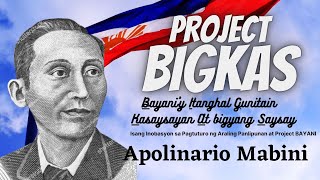 Project BIGKAS Apolinario Mabini [upl. by Aihselef]