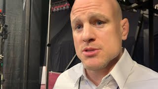 Penn State’s Cael Sanderson and wrestlers discuss Big Tens [upl. by Balkin]