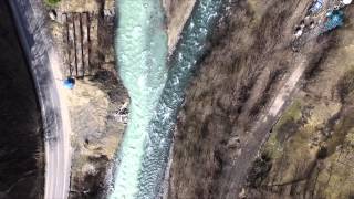 Confluence of Black and White Aragvi in Georgia Aerial Video [upl. by Magna85]