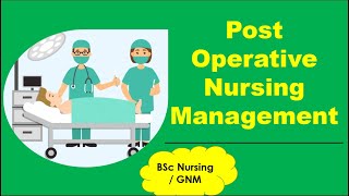 PostOperative Nursing ManagementMedical amp Surgical NursingBSc NursingGNMNursing Classroom [upl. by Ludwog342]