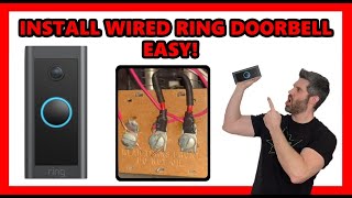 How To Install WIRED Ring Video Doorbell Fast and Easy Complete Guide [upl. by Sadnac353]