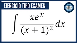 INTEGRAL TIPO EXAMEN  INTEGRACIÓN POR PARTES  EJERCICIO RESUELTO [upl. by Onitrof919]