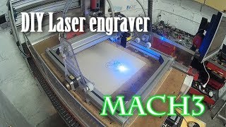 Banggood DIY Laser engraver 2500mW Mach3 [upl. by Adnyleb]