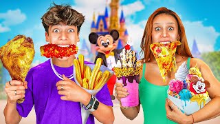 Eating Only DISNEYLAND Food for 24 Hours [upl. by Ahsimed]