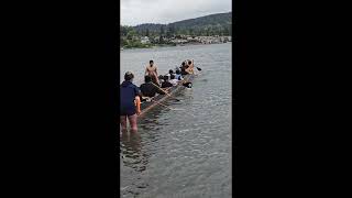 Blades Donovan canoe races 2024Nooksack Tribe [upl. by Curhan]