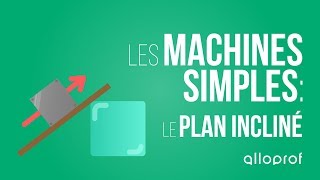 Les machines simples  le plan incliné  Sciences  Alloprof [upl. by Sammy386]