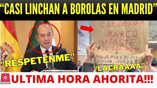 MIERCOLES JUSTICIA LE TOPA KARMA A CALDERÓN VICTIMA LO ENCARA EN MADRIDSALIÓ POR PUERTA TRASERA [upl. by Elahcar32]