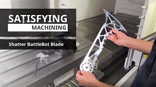 Using Dynamic Motion and Deburr to Machine the Shatter BattleBots Blade [upl. by Bronwyn]