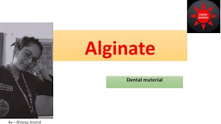 Alginate Impression material lecture  Explain dentistry [upl. by Oicanata732]