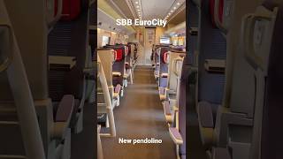 SBB EuroCity new pendolino EC44 VeniceGeneva ETR 610 RABe 503 Astoro tilting train first class [upl. by Assen]