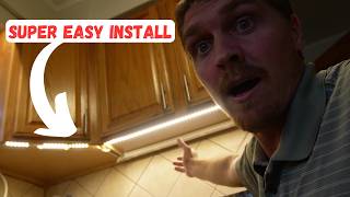 Transform Your Kitchen With Easy Under Cabinet Lighting  Budget Friendly  DIY [upl. by Shelbi]