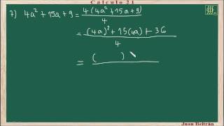 Descomposición en factores de un trinomio de la forma ax2bxc Baldor 1006 a 8 [upl. by Aivon50]