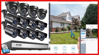 ZOSI 16CH 1080P Security Camera System with 2TB Hard Drive [upl. by Ycniuq]