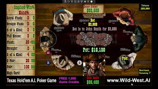 Final Table  Texas Holdem AI Poker Game by Wild West AI Trailer [upl. by Clementas]