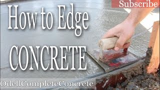 How to Edge Concrete with a Edging Trowel [upl. by Loats]