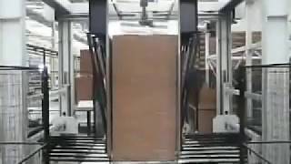 Automatic empty pallet inserter with pallet warehouse  Edf Europe [upl. by Kenay344]