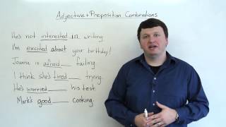 Adjective amp Preposition Combinations English Grammar [upl. by Rebmyk]