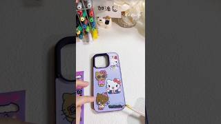 DIY Mobile Cover epoxy mobilecover resin diy handmade sticker shorts phonecase art craft [upl. by Mallon]