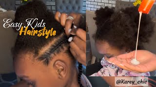 Hair tutorial  Kids hairstyles  Easy kids hairstyles  Natural hairstyles [upl. by Cleres]