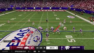 CFB25 🏟️ Heisman 🏈 Arkansas 103 62  Kansas State 84 64 [upl. by Idzik203]