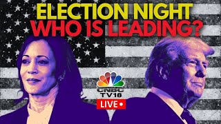 US Election Results 2024 LIVE Who Is Leading  Trump Vs Harris  US Elections 2024  US News N18G [upl. by Ostler]