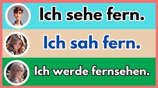 Teil 2 Lerne deutsche Zeiten  Präsens Präteritum und Futur  Deutsche Grammatik [upl. by Odnalref]