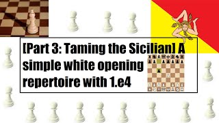 Part 3 Taming the Sicilian defense A simple white opening repertoire with 1e4 [upl. by Emalee]