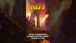 KISS Finale Pyro from Backstage at Madison Square Garden on March 27 2019 [upl. by Adnohsek]