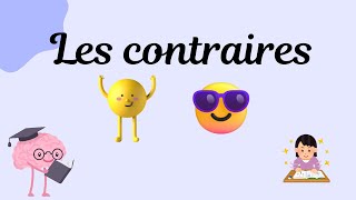 Les contraires Opposite words in french [upl. by Gader552]