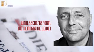 Wahlrechtsreform die Demokratie leidet Die Medienlupe mit Peter Lewandowski [upl. by Aimej]