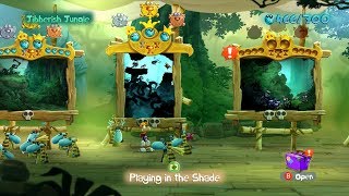 Walkthrough Rayman Legends 100  Playing in the Shade [upl. by Euqinu]