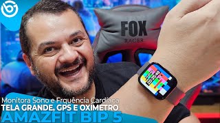 AMAZFIT BIP 5  Tela GRANDE GPS Integrado e MUITOS RECURSOS [upl. by Navanod]