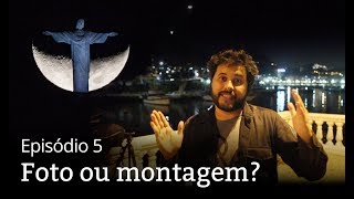 É possível enquadrar a Lua com o Cristo Redentor [upl. by Detta]