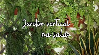 Como fazer um jardim vertical  Jardim vertical na sala [upl. by Nirehtak]