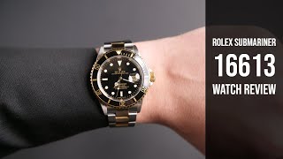 PreOwned Rolex Submariner 16613 Steel amp Gold Watch Review  Bobs Watches [upl. by Latsirhc154]