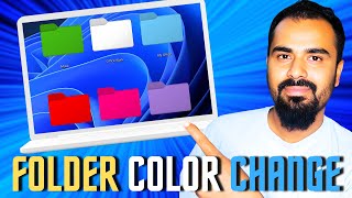 Folder Colour Change Kaise Kare  Windows 11 [upl. by Ronoel]