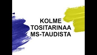 Kolme tositarinaa MStaudista [upl. by Assirim]