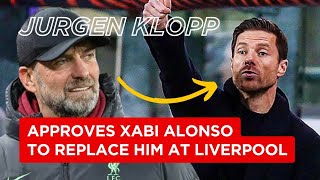 Jurgen Klopp approves Xabi Alonso to replace him as Liverpool manager [upl. by Roee]