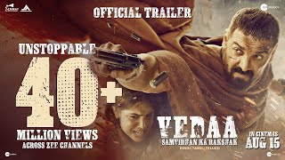 Vedaa  Official Trailer Telugu  John Abraham  Sharvari  Abhishek B  Nikkhil A  15th Aug [upl. by Dimo575]