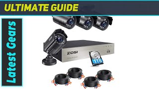 ZOSI 1080P Security Cameras System with AI HumanVehicle Detection  Best Surveillance [upl. by Aicemat]