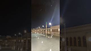 Fajr Azan in Madina Part 4 اذان فجر مدینہ منورہ masjidnabawiﷺ rain KSA allahuakbar subhanallah [upl. by Eeb]