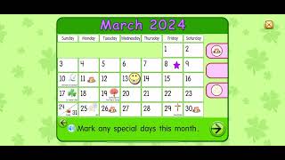 Starfall Calendar March 8 2024 [upl. by Ettesil]