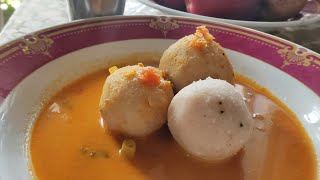 Pundi Sambar Mangalorean rice dumplings and veg Sambar [upl. by Legnalos]