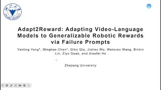 ECCV2024 Adapt2Reward—Adapting VideoLanguage Models to Generalizable Robotic Rewards [upl. by Mellette238]