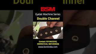 Double Channel Eyelet Machine  Double Channel Eyelet Punching Machine  Shoe Making Machine [upl. by Ketti248]