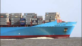 MAERSK ALFIRK  Elbe höhe Otterndorf [upl. by Ydnamron]